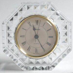 Cristal D’Arques Staiger Octagonal Crystal Clock